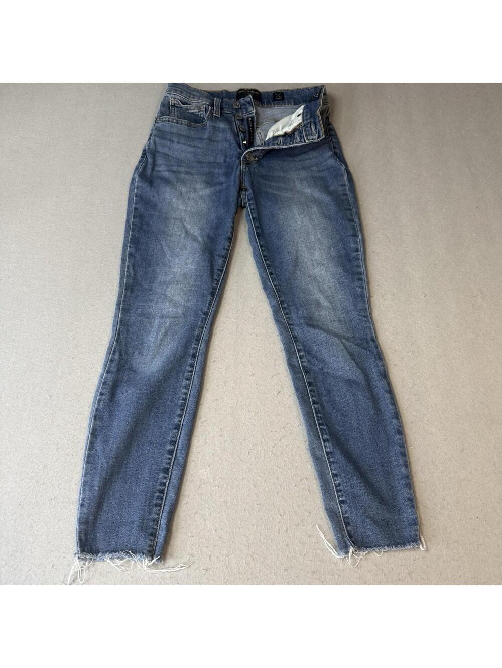 Lucky Brand Womens Jeans Size 2/26 Button Fly Ankle Skinny High Rise Medium Wash